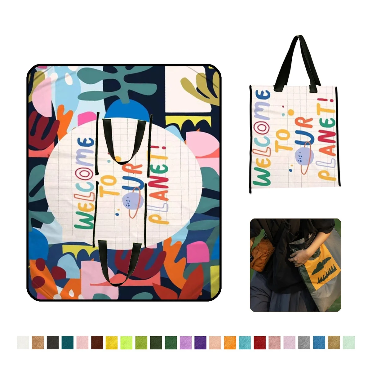 Handbag Design Beach Blanket 1
