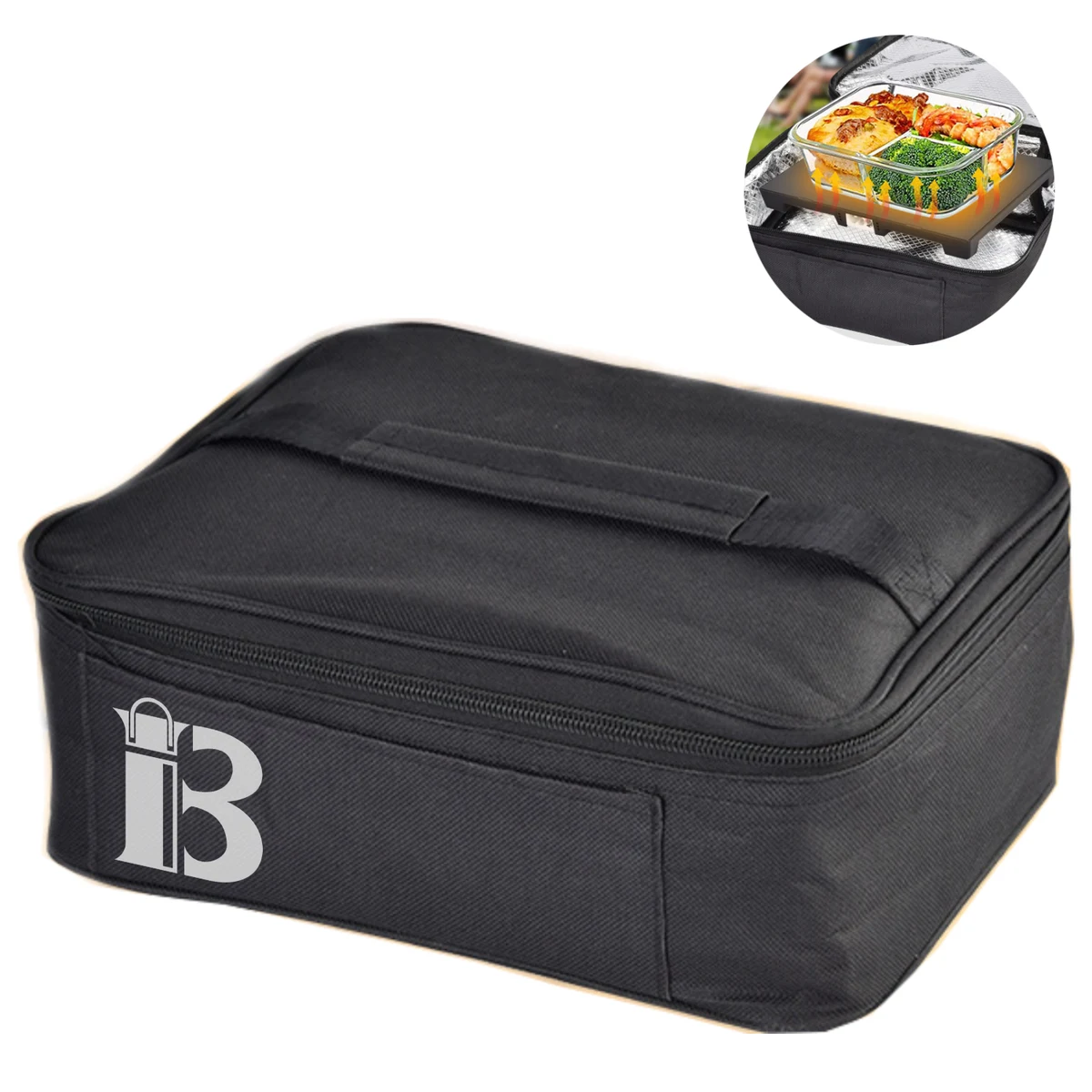 Car Heated Aluminum Foil Insulated Lunch Box 1