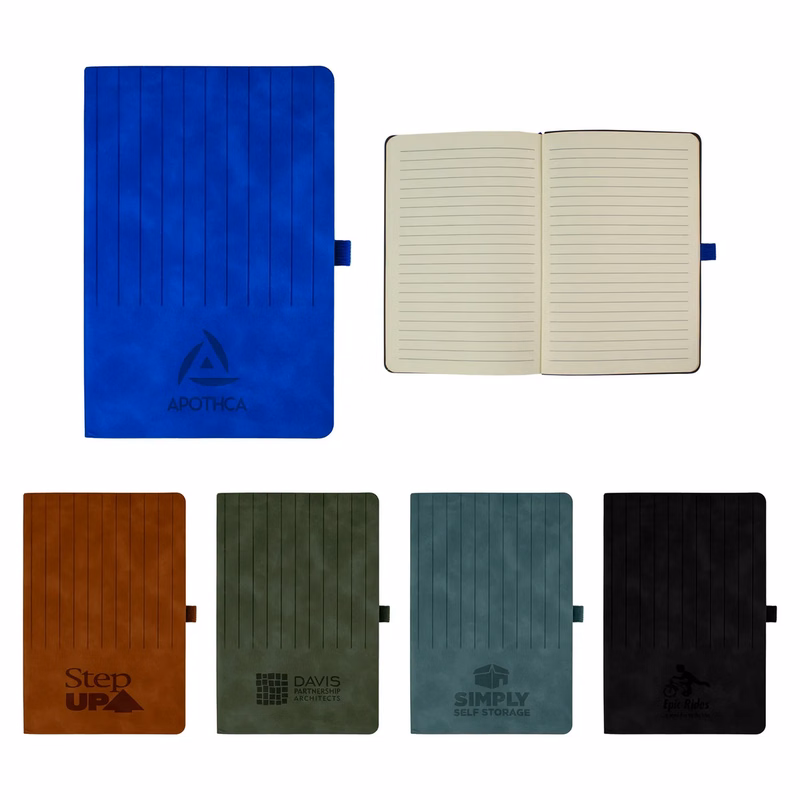 Engraved Striped Watermark Notebook