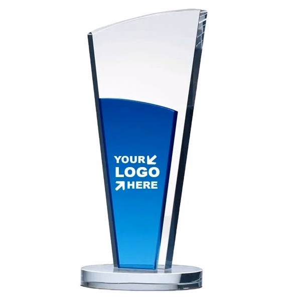 Blue Torch Crystal Trophy Award