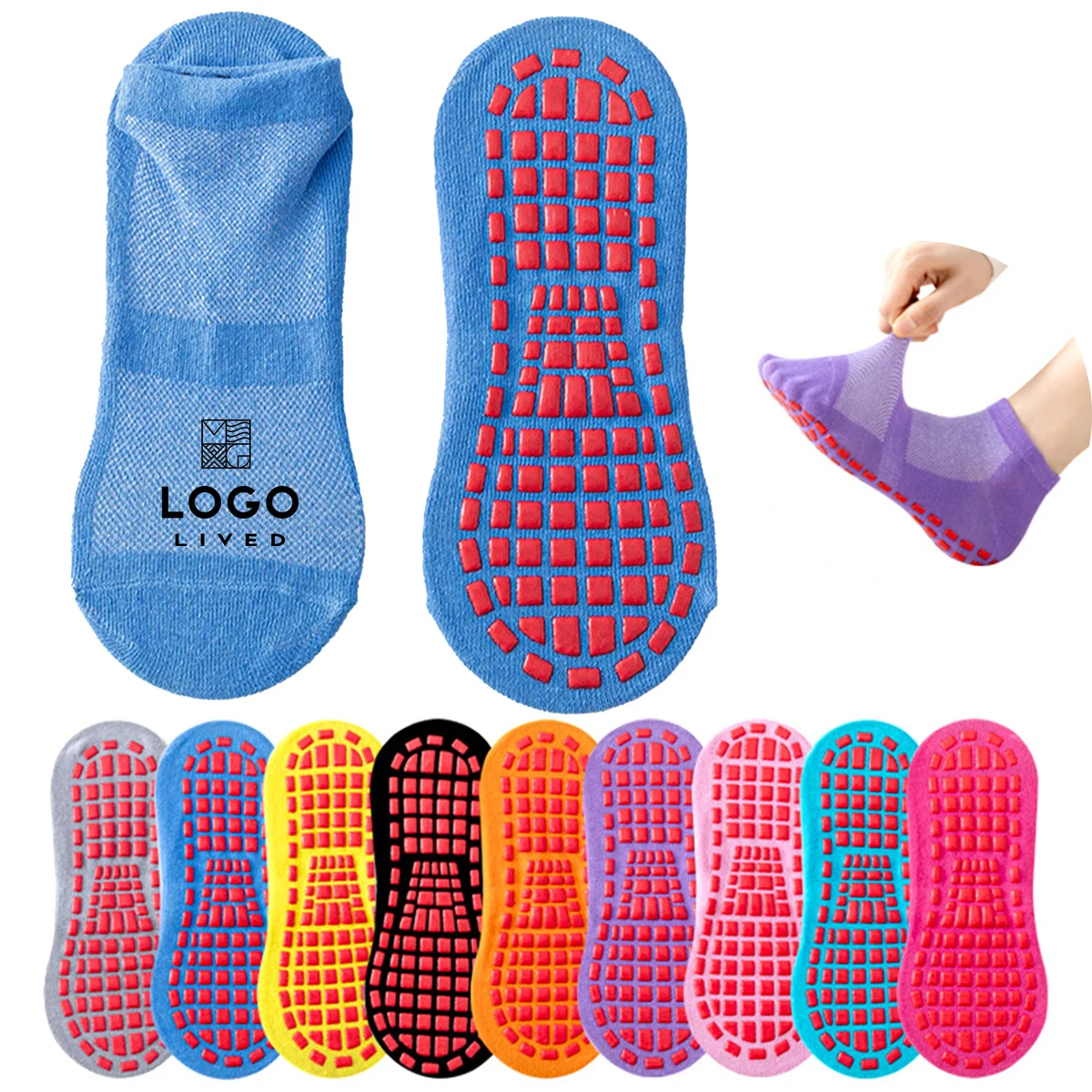 Non Slip Breathable Trampoline Socks 1