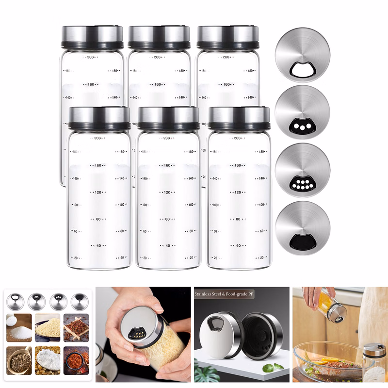 7 oz Glass Spice Jars