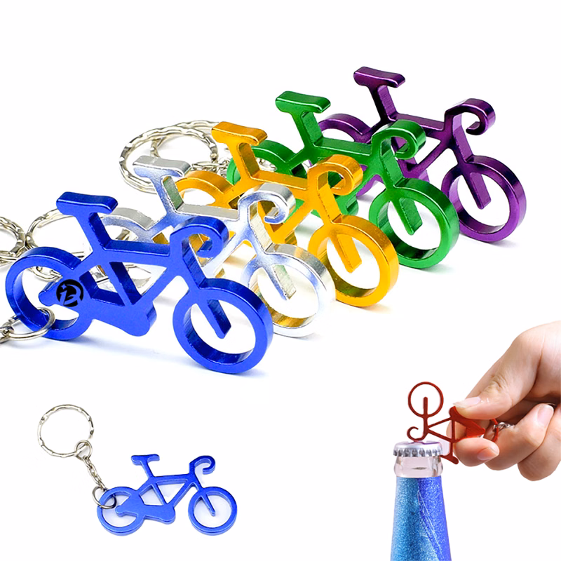Bicycle Shape Bottle Opener Key Chain