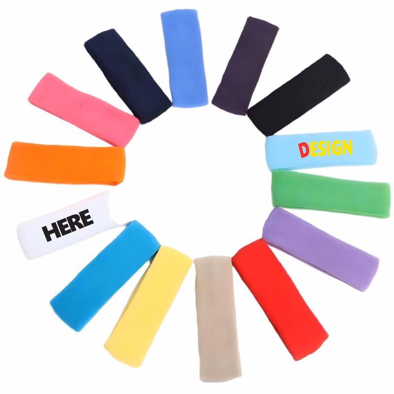 Embroidered Polyester Fitness Hairband Gym