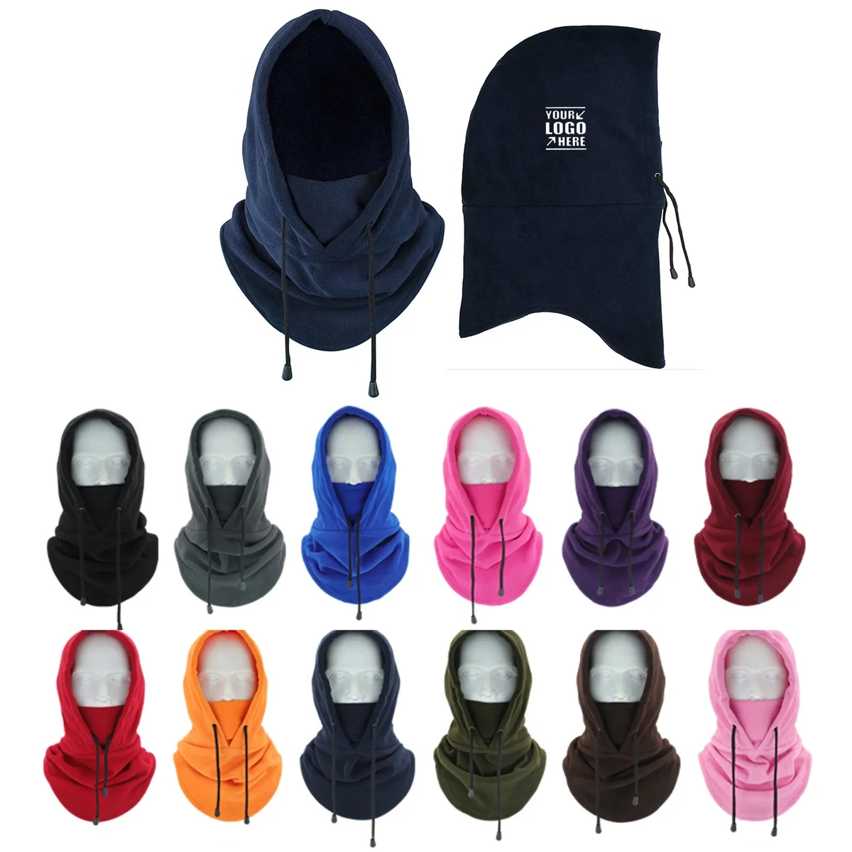 Balaclava Thermal Heavyweight Fleece Head Hood MOQ 50PCS 1