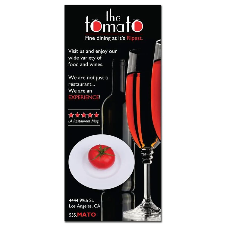 Rack Card - 4x9 - 10pt Matte Coated Paper 1