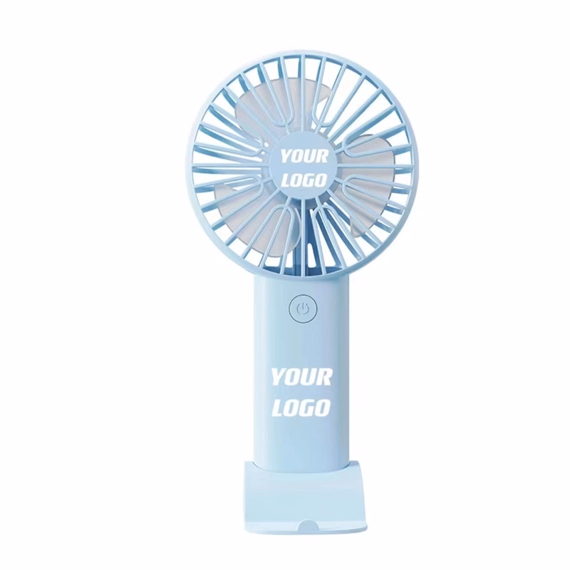 Custom Handheld Fan With Phone Holder Base