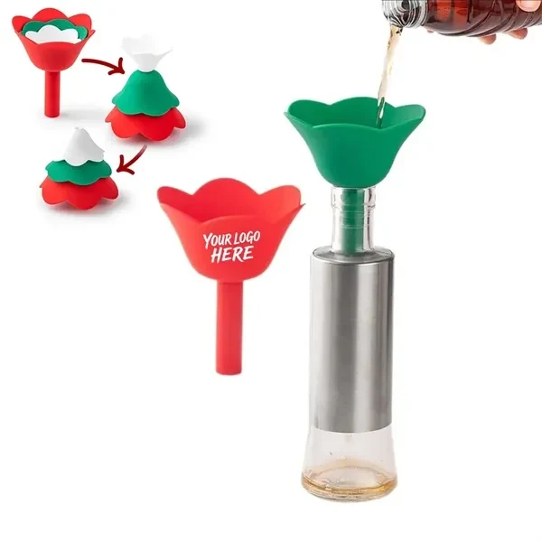 Christmas Tree Shape Silicone Kitchen Funnel for Home, Events and Gifting 1
