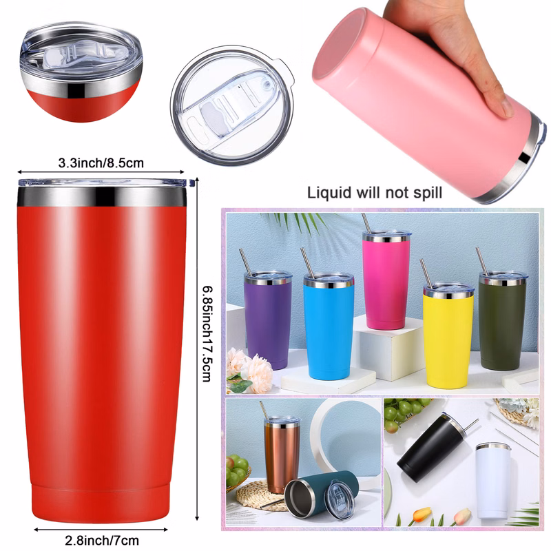 20oz Stainless Steel Tumbler Cup With Lid