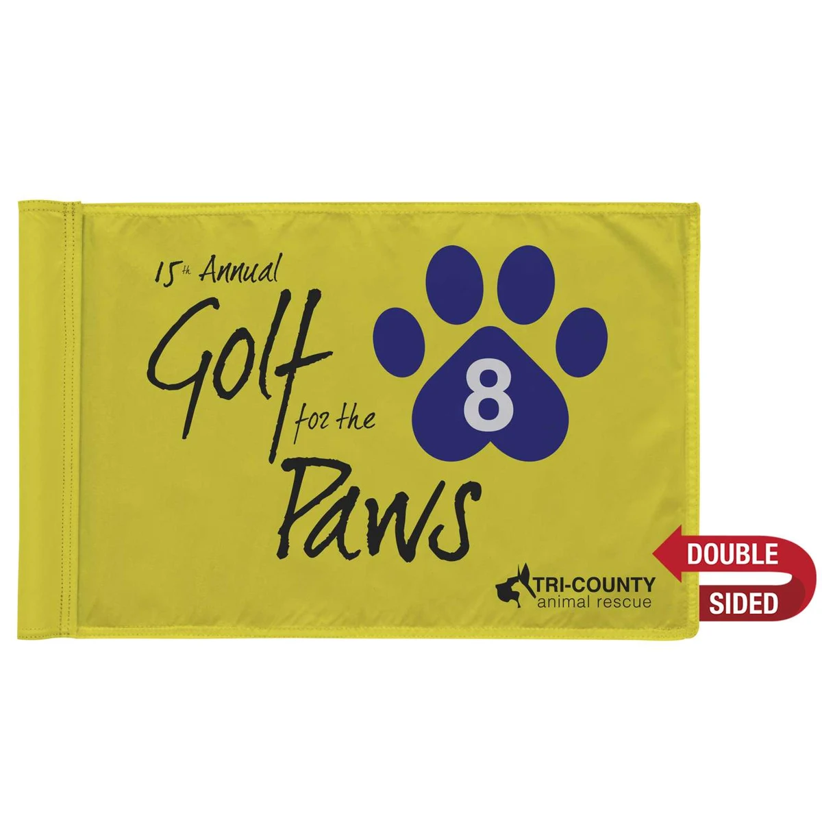 Golf Flag with Tube Double-Sided 1