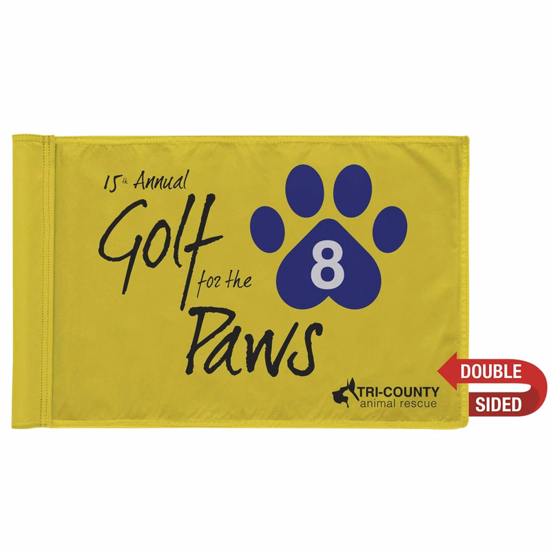 Golf Flag with Tube Double-Sided