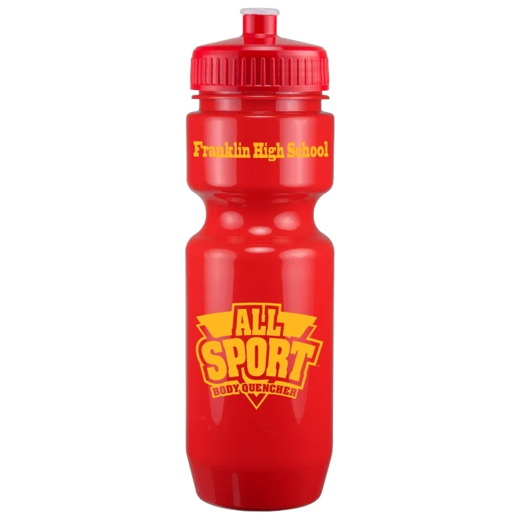 22 Oz. Bike Bottle w/ Push Pull Lid - Solid Colors 1