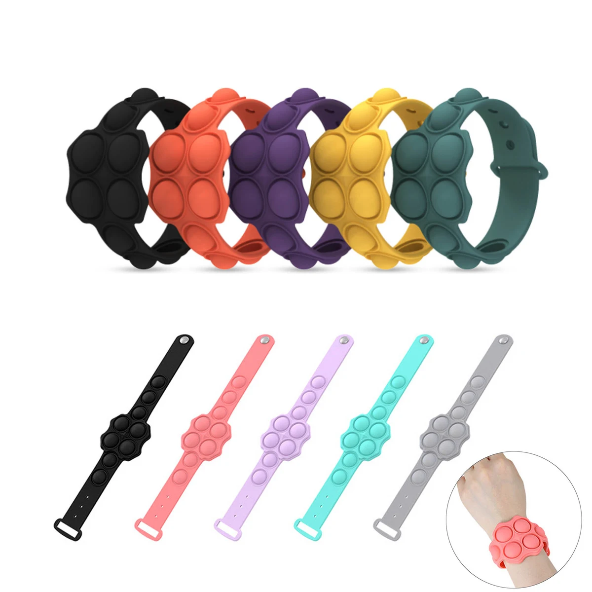 Adjustable Silicone Bracelets Wristbands 1