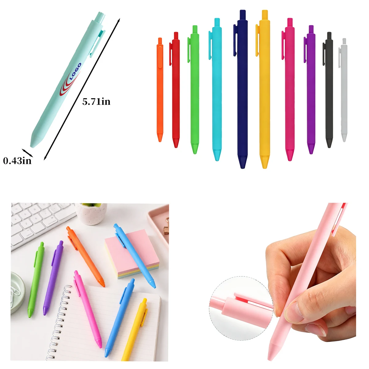 Pastel Retractable Gel Pens 1