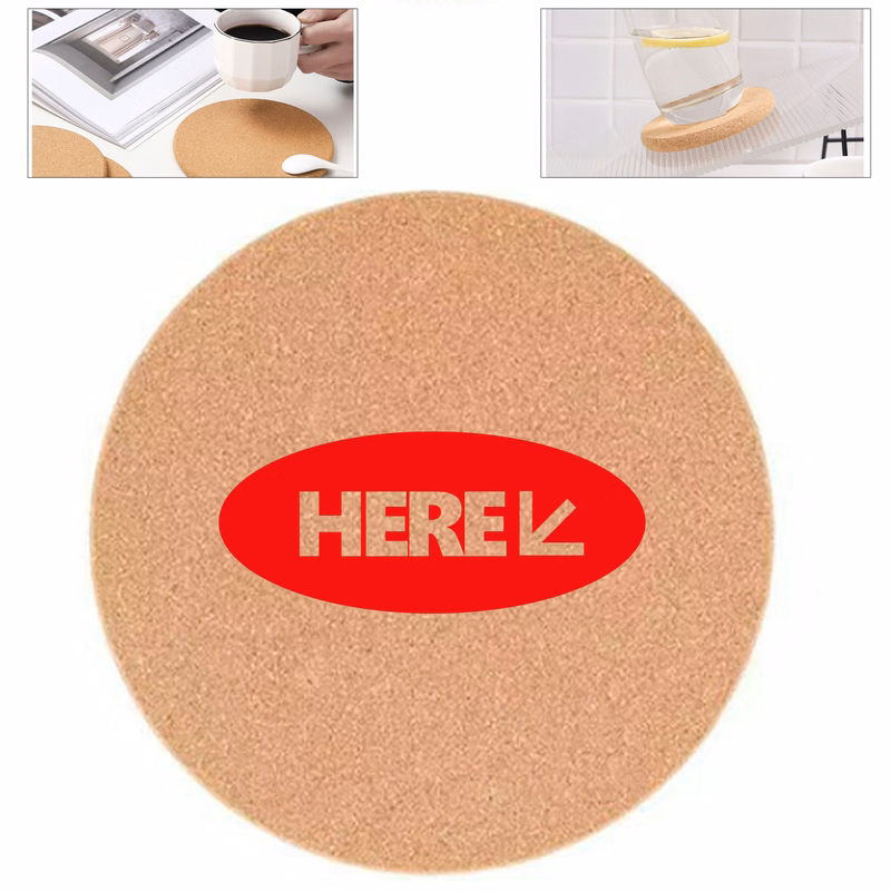 Circular Cork Drink Coaster