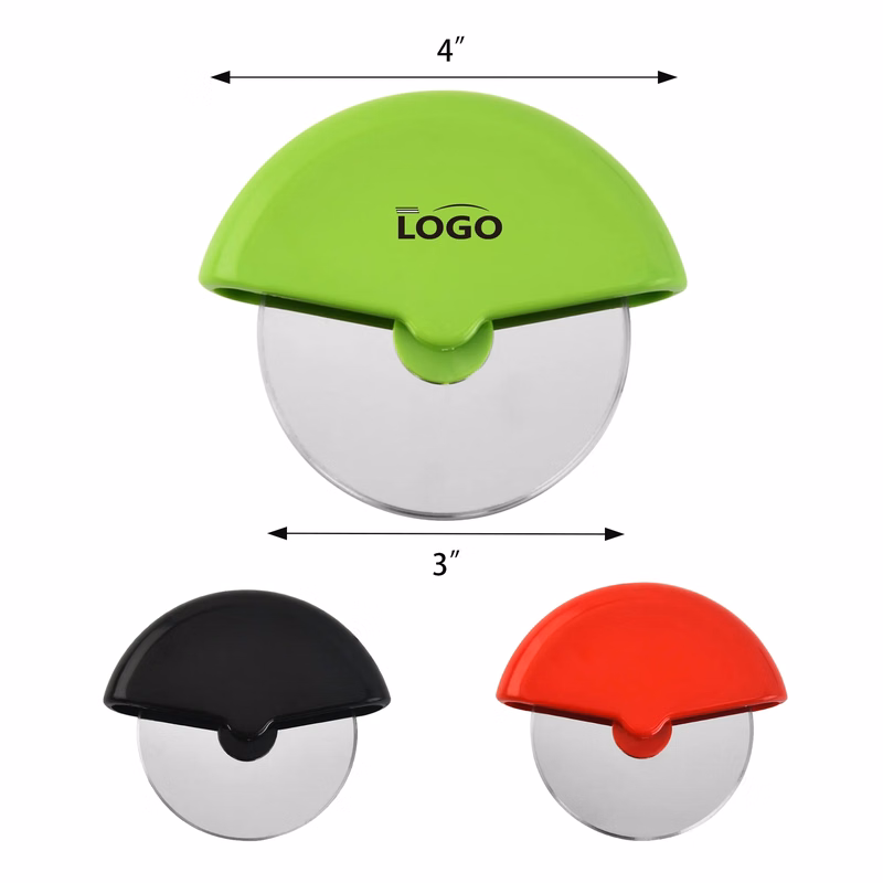 Kitchen Round Roller Pizza Cutter Wheel Knife MOQ 50PCS