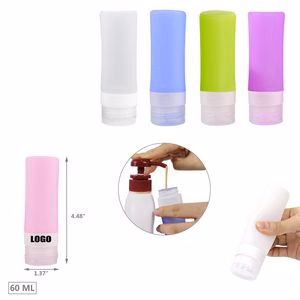 60ml Silicone Travel Bottle With Flip Lid