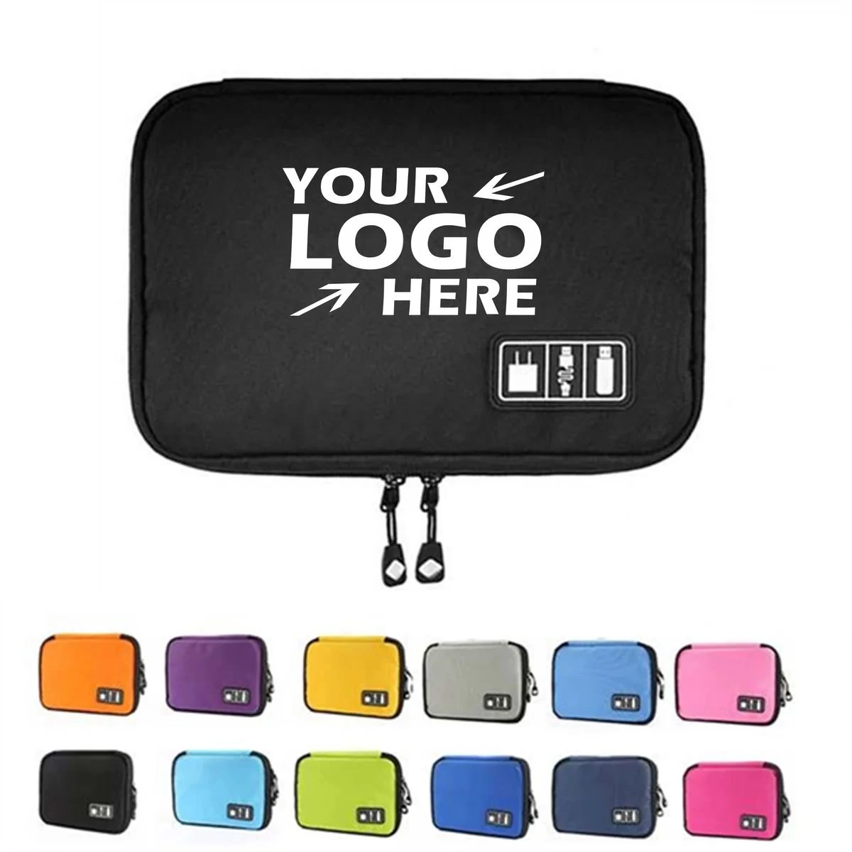 Large Double-Layer Tech Travel Organizer Bag 1