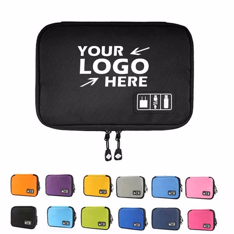 Large Double-Layer Tech Travel Organizer Bag