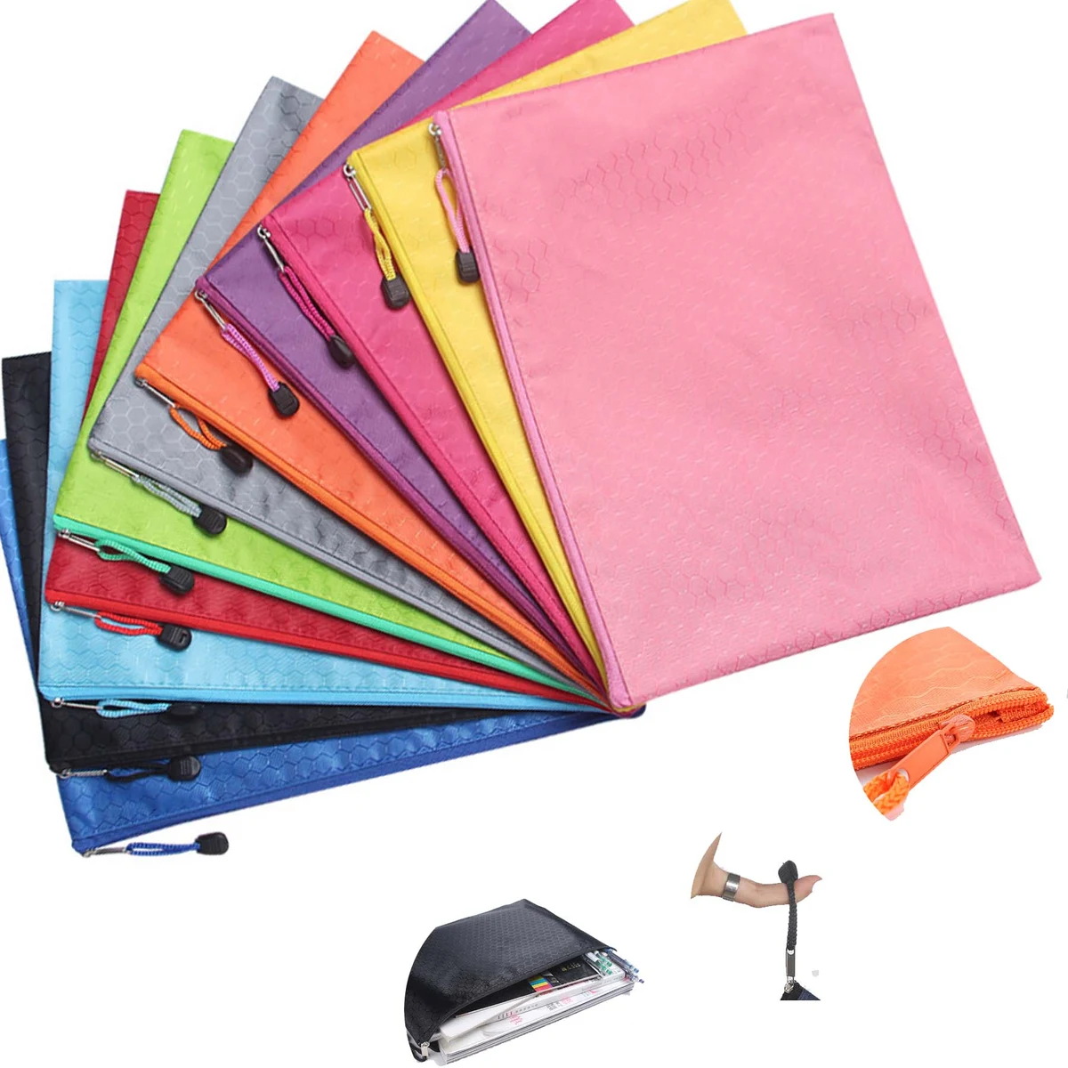 A4 Zipper Waterproof Document Bag 1
