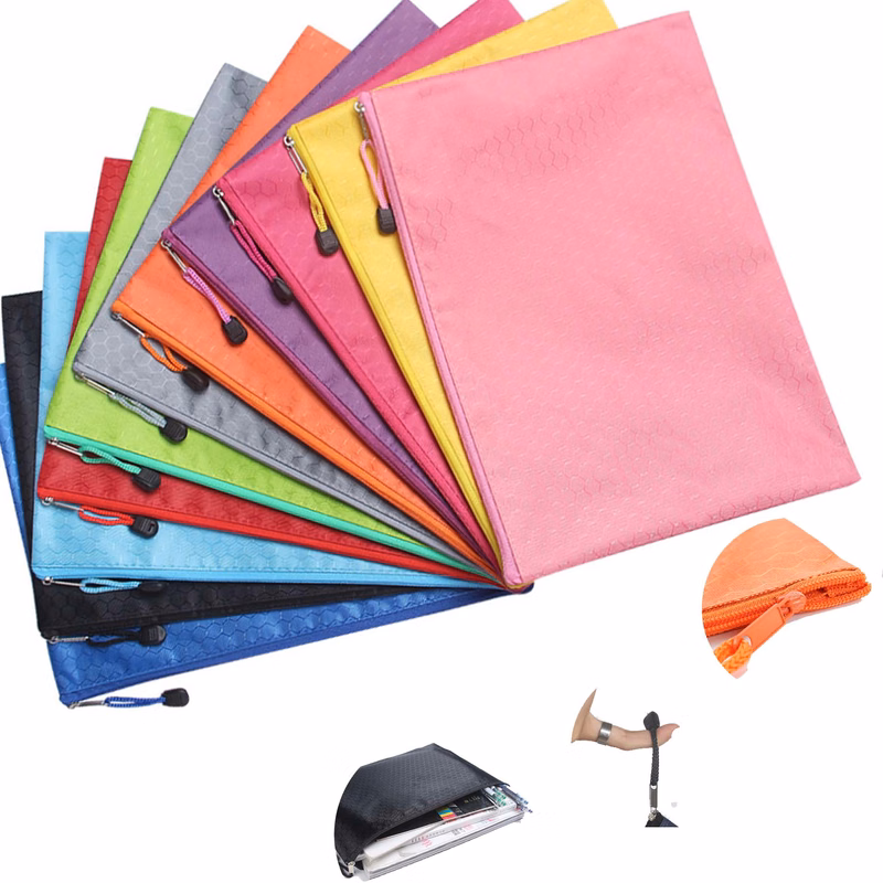 A4 Zipper Waterproof Document Bag
