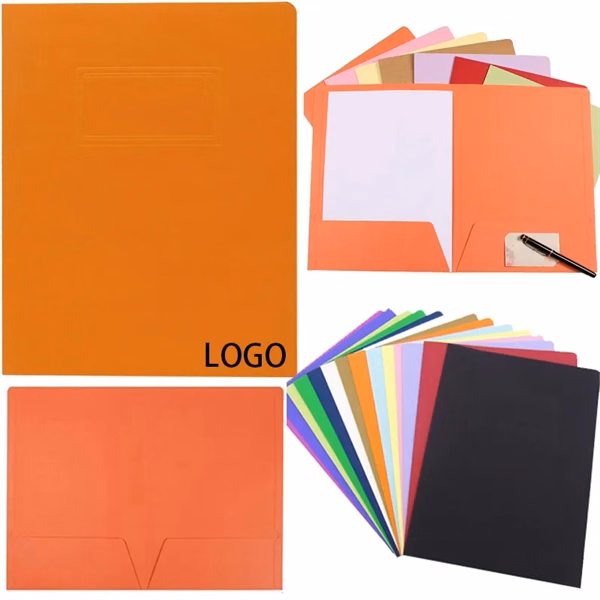 Custom 18.5 Inch Laminated Paper Presentation Folder — Reinforced Sales Promo