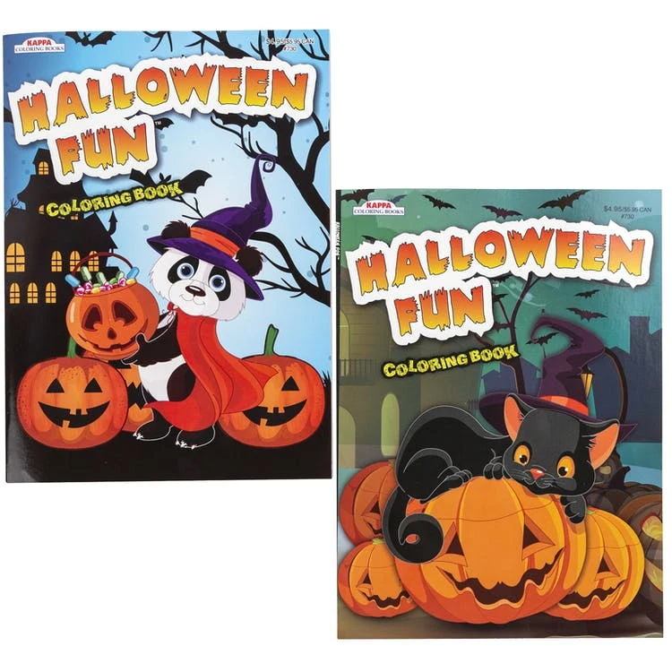 Halloween Coloring & Activity Books - 2 Volumes 1
