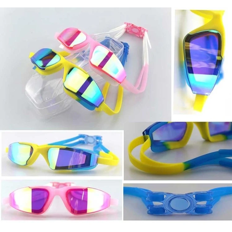 hot sell best quality PC ,ABS silicone swimming goggles 6 3/10" *1 3/5" 1