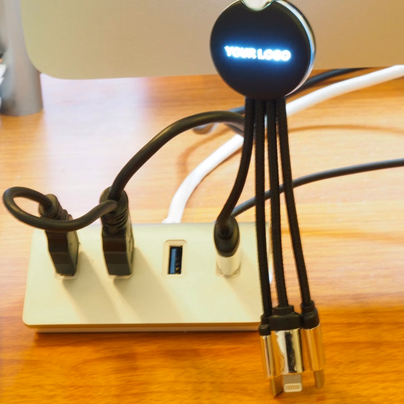 3 IN 1 Multi CHARGING CABLE / BRIGHT DELUXE LOGO