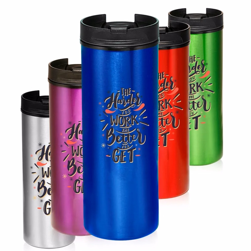 Slim Elegance Metallic Tumblers