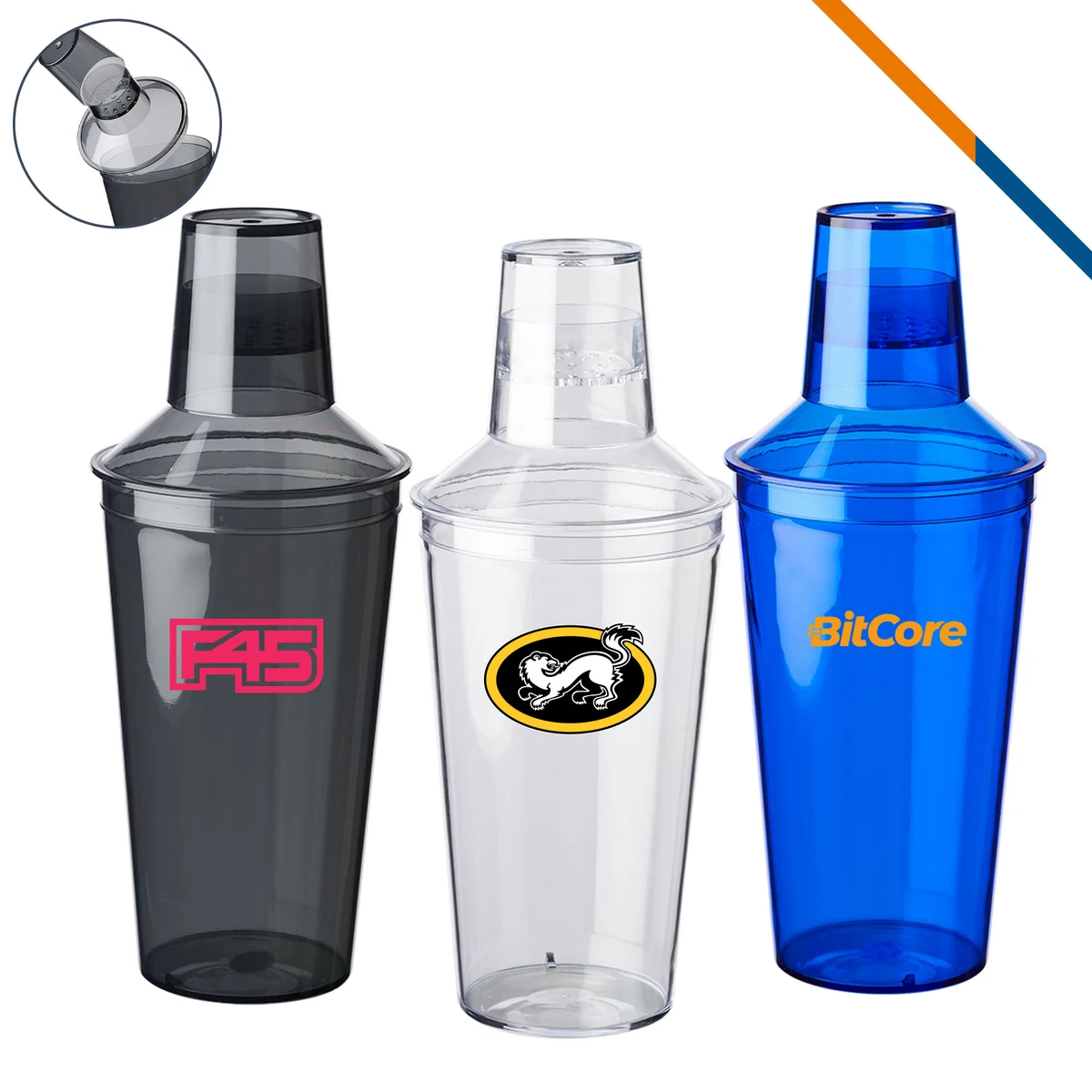 Britton Plastic Cocktail Shaker - 17 OZ. 1