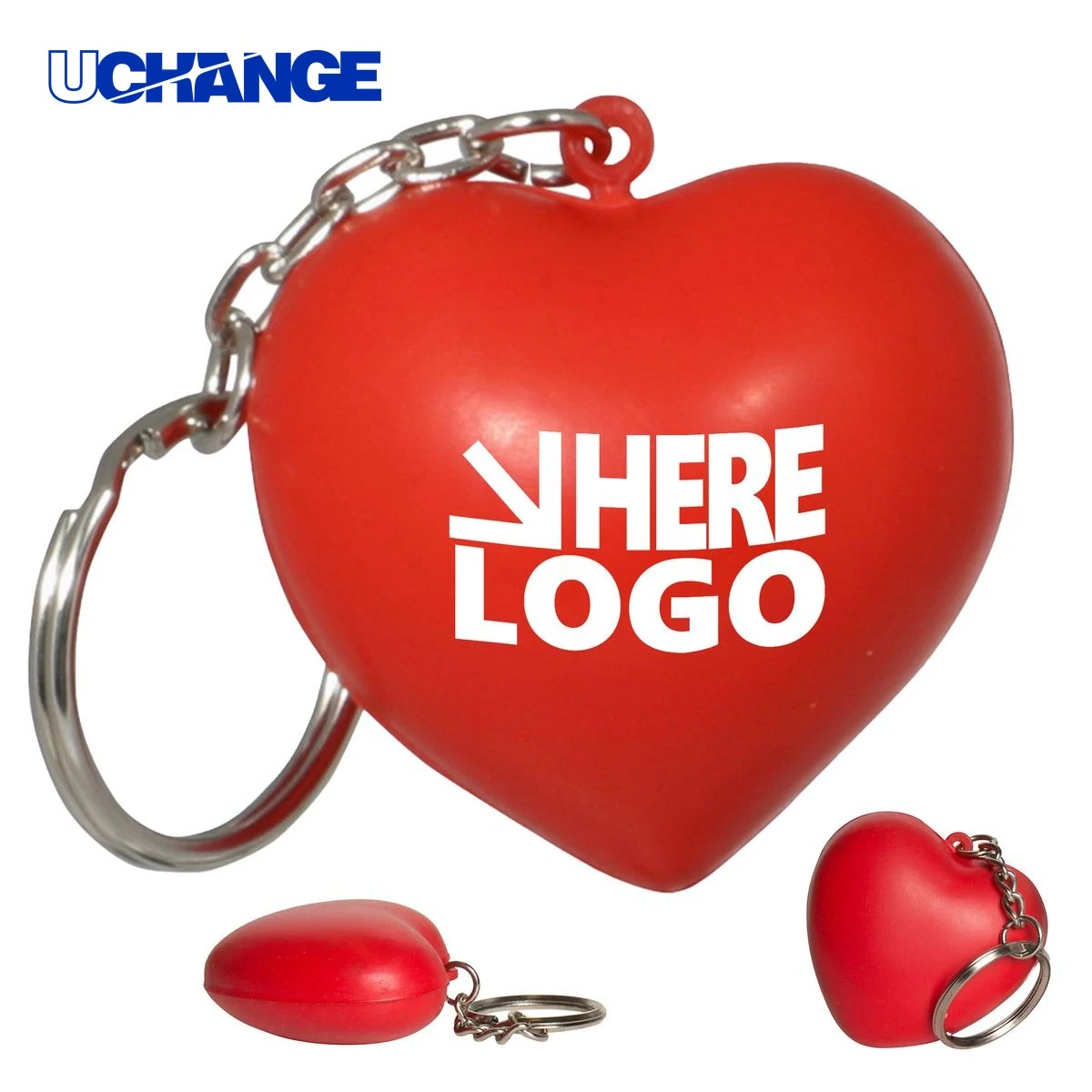 Valentine Heart Stress Reliever Keychain 1