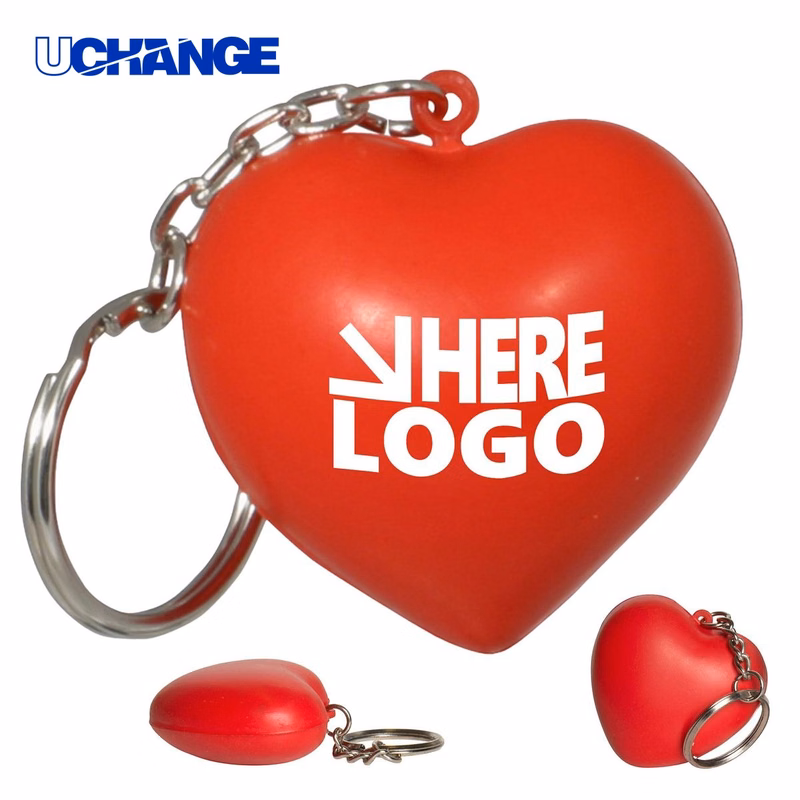 Valentine Heart Stress Reliever Keychain
