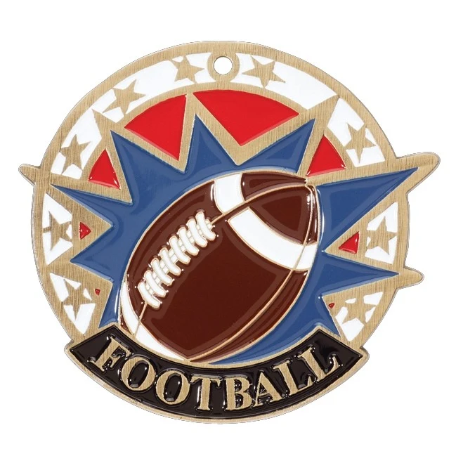 Football USA Sport Medal, 2" 1