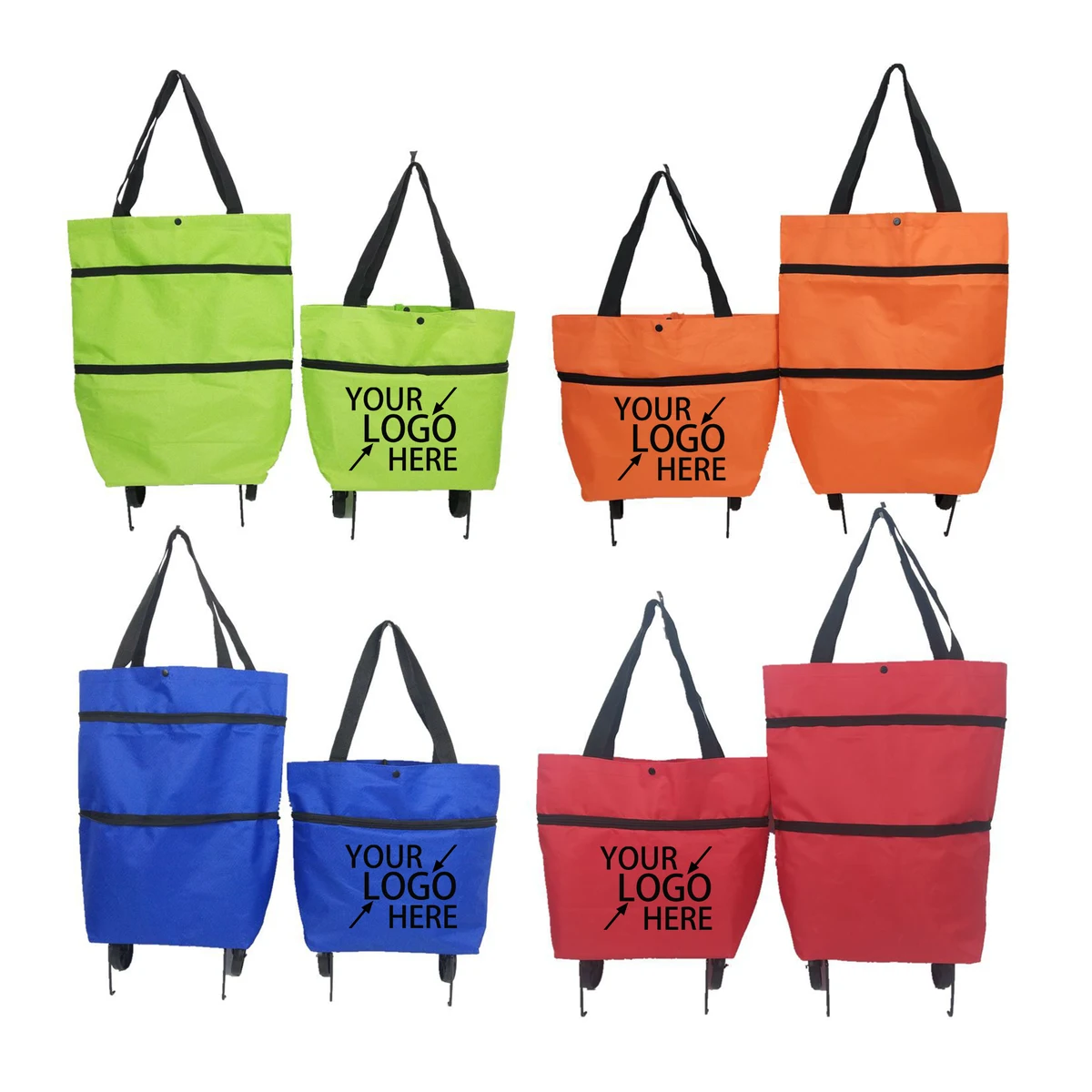 Folding Trolley Shopping Bag with Wheels 1