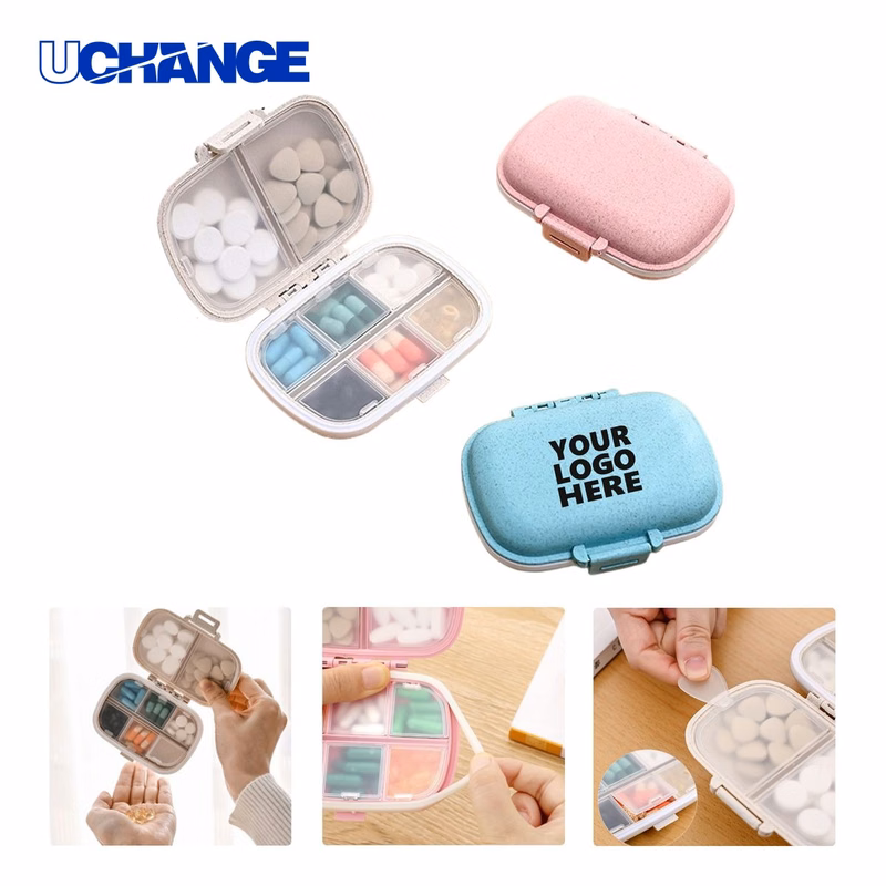 Portable Eight Compartment Pill Box Organizer