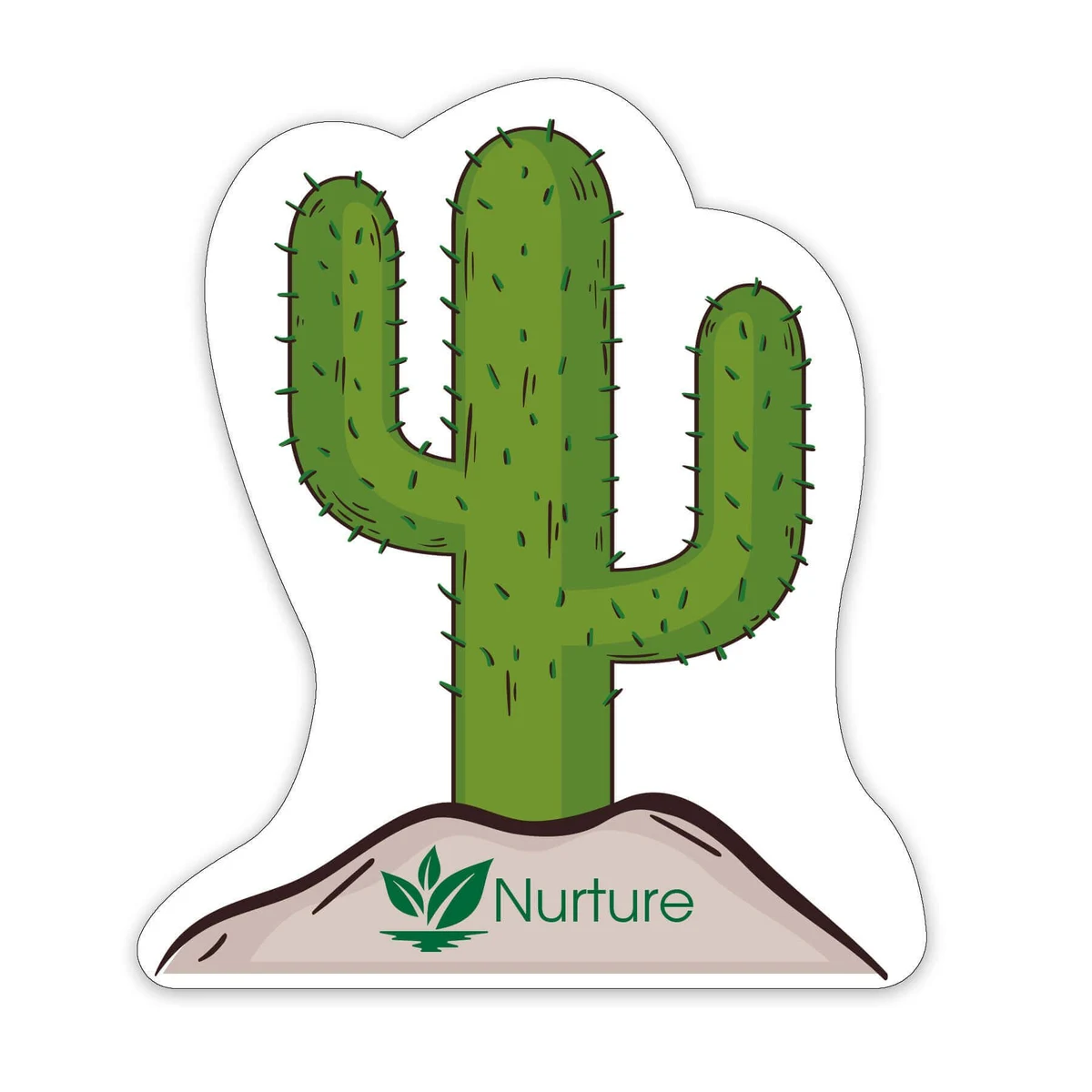 Cactus Shaped NoteKeeper™ Magnet 20 Mil 1