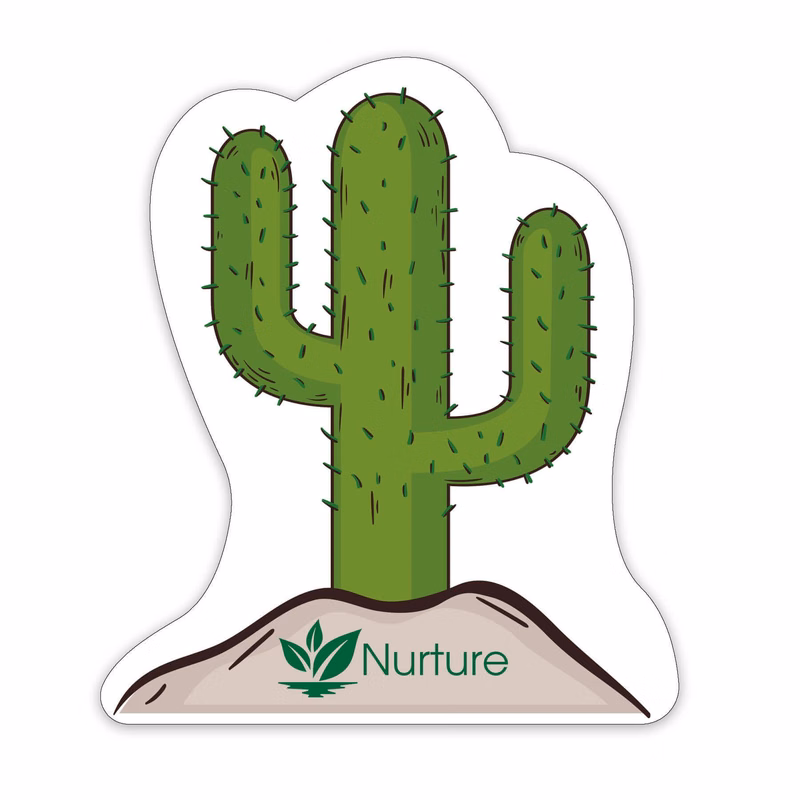 Cactus Shaped NoteKeeper™ Magnet 20 Mil
