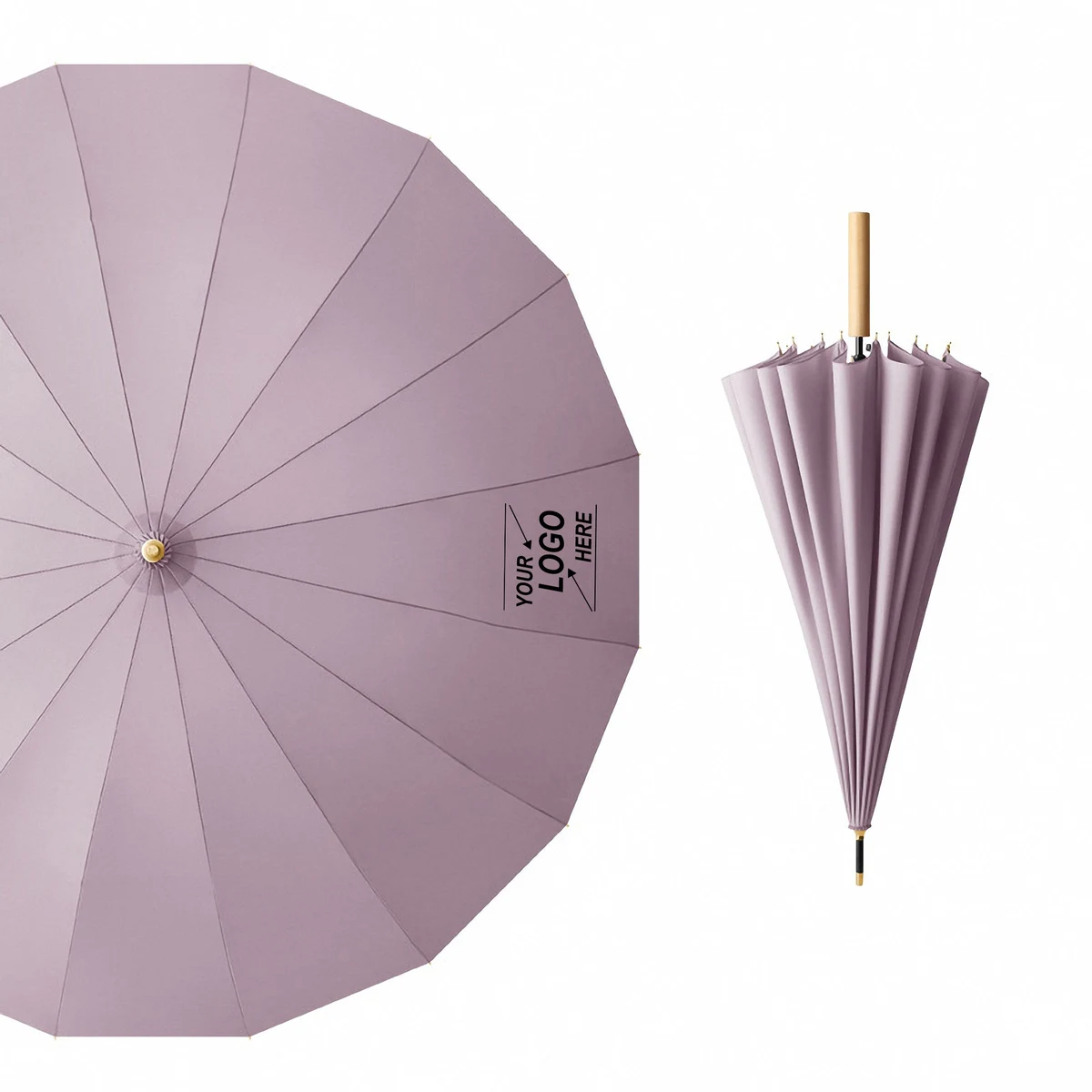 Long Handle Aluminum Automatic Umbrella 1