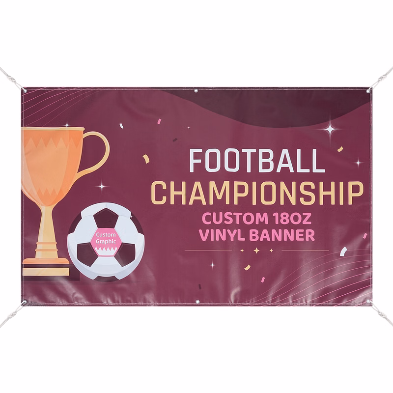 Full Color 3' X 5' 18Oz. Vinyl Banner With Grommets