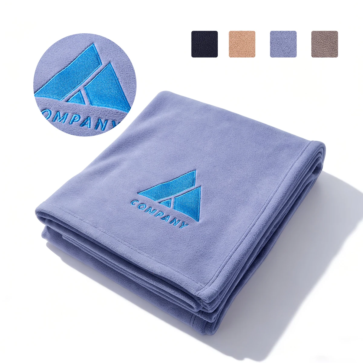 Cozy Fleece Embroidery Blanket 500GSM 1