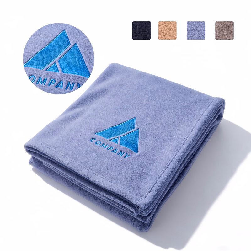 Cozy Fleece Embroidery Blanket 500GSM