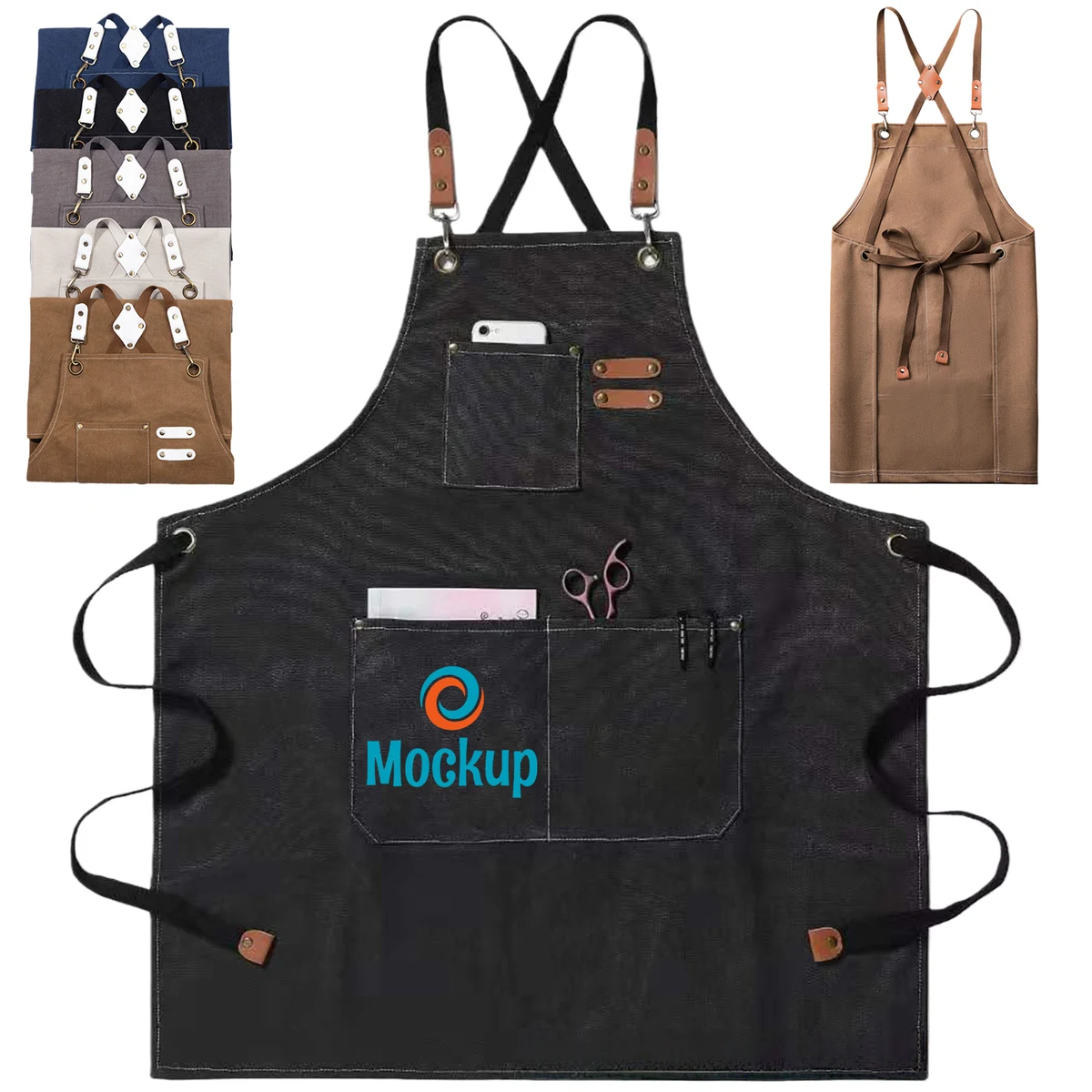 Large Pocket Resistant Work Apron 1