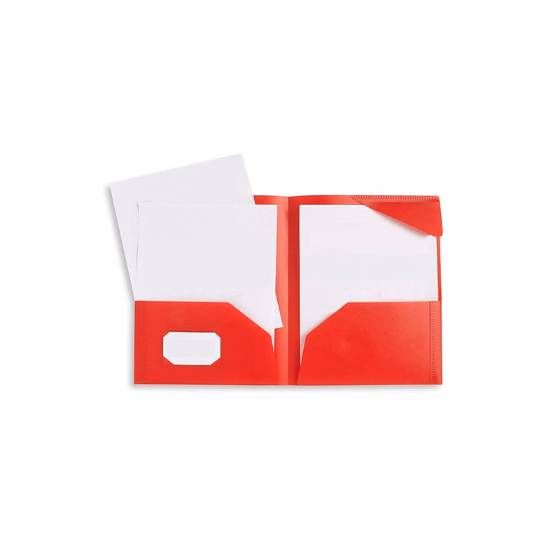 Plastic Two Pocket Folder