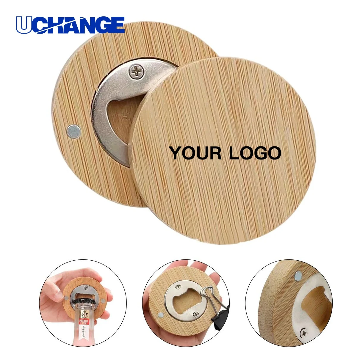 Bamboo Magnetic Bottle Opener Tool for Kitchen 1