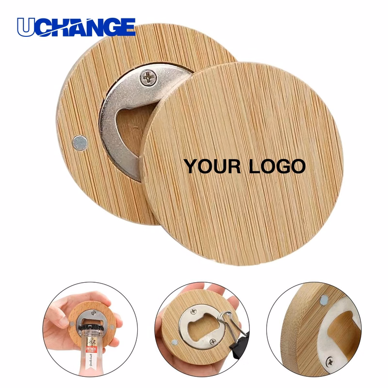 Bamboo Magnetic Bottle Opener Tool for Kitchen