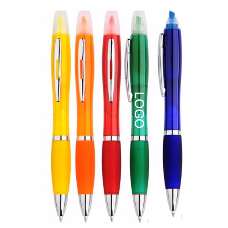 2 in 1 Pen with Highlighter