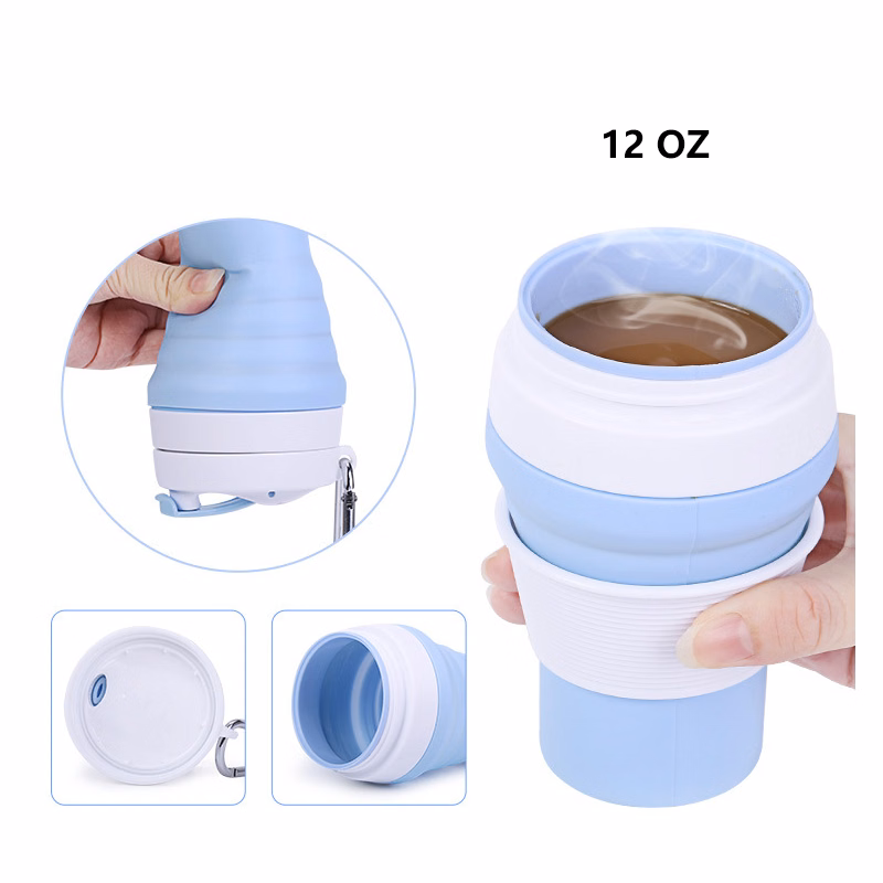 350ML Portable Silicone Collapsible Coffee Tea Cup
