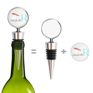 Round Design Wine Bottle Stopper With Full Color Imprint 1