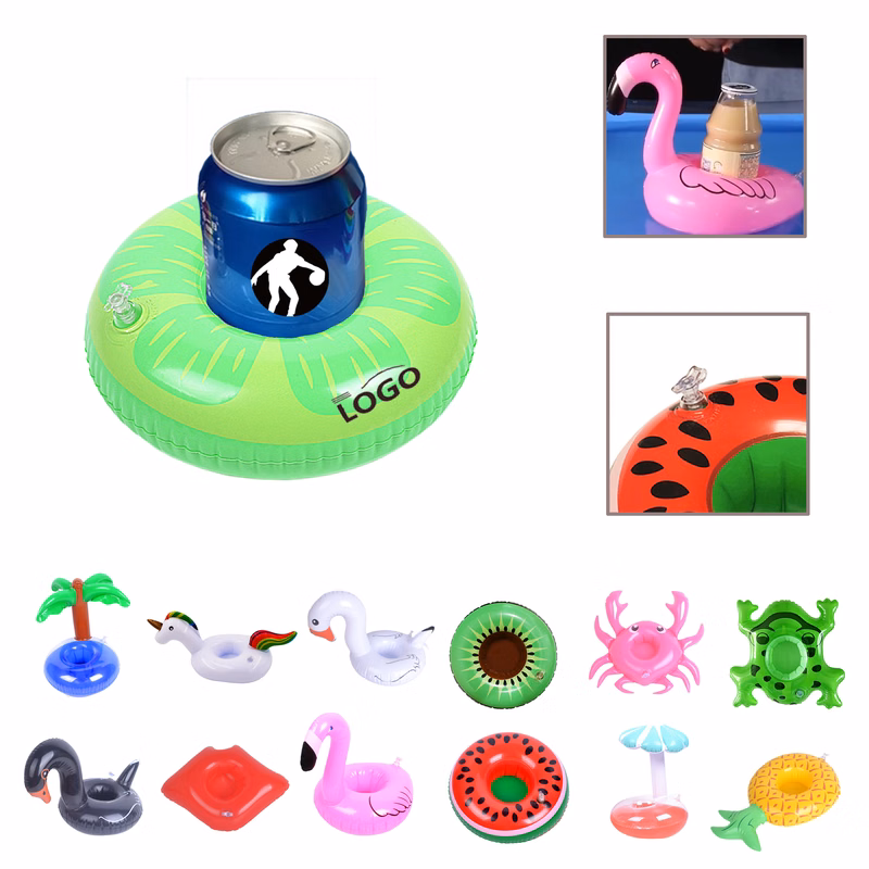 MOQ500 Inflatable Pool Float with Cup Holder